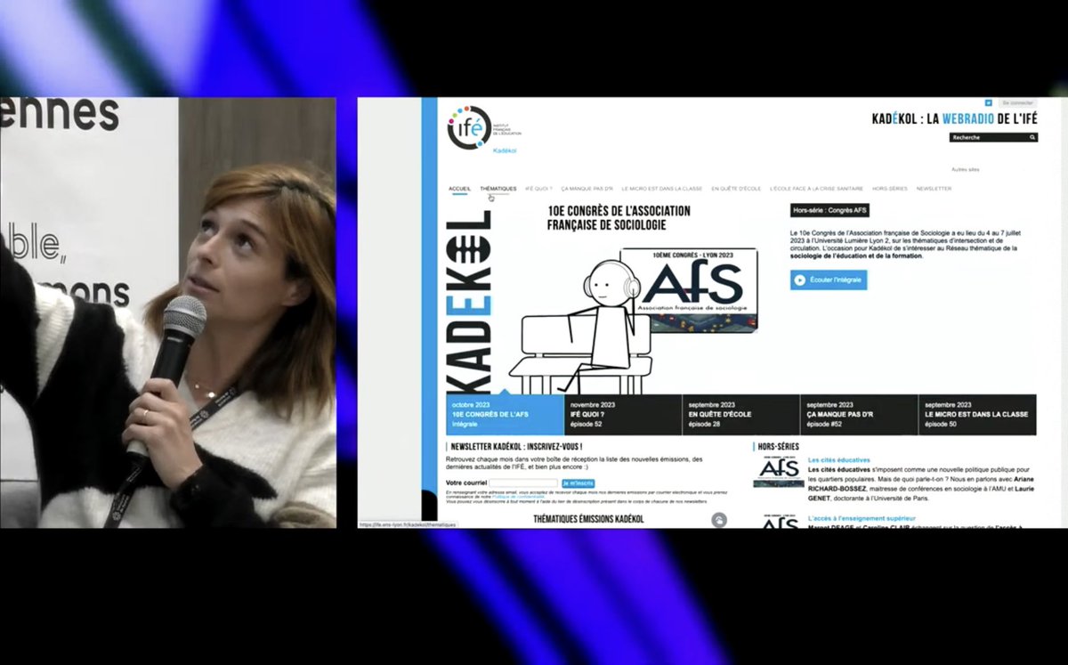 Merci <a href="/ANSTIAofficiel/">ANSTIAofficiel</a> pour votre invitation. Très heureuse d’avoir échangé sur les nouvelles écritures aux côtés de Sébastien Boudin. Présenter le la collaboration intermétier dans l’équipe de #kadekol de l’<a href="/educIFE/">IFÉ</a> . Une collaboration entre les services de l’@ENSdeLyon #podcast