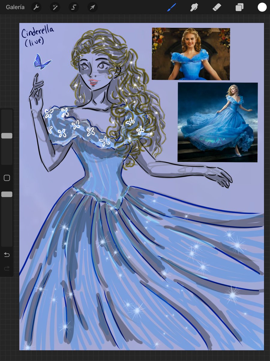 “A Dream Is A Wish” 💙🩵🦋 #disneyfanart #disney #art #fanart  #procreate #ilustration #sketch #disneyplus #cinderella #cinderellacastle #cinderellamovie #lilyjames #disneycinderella #disneycinderella2015 #glassslipper #bibbidibobbidiboo #cinderella2015 #disney100 #disneyprincess