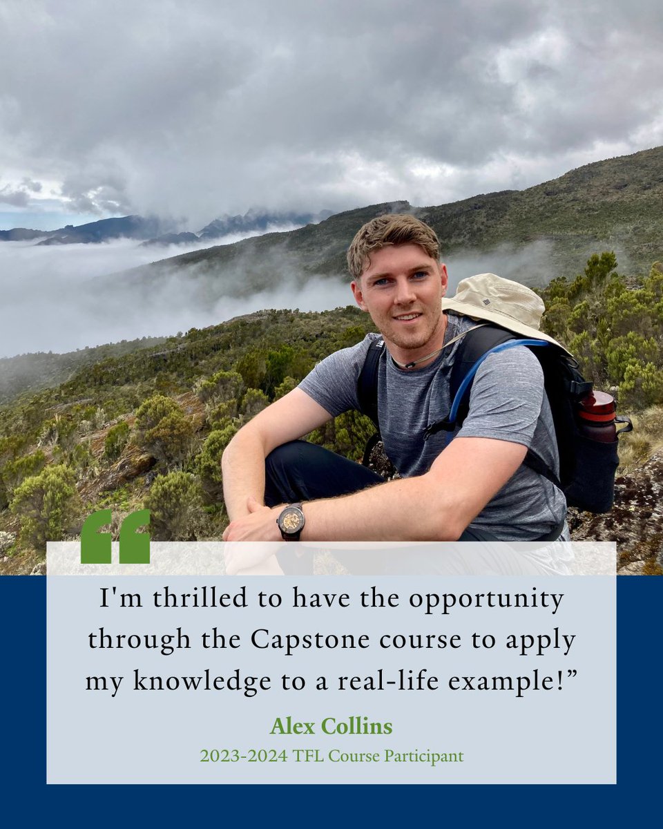 2023-2024 TFL Participant Spotlight: Alex Collins, an intern with Oxygen Conservation in Macclesfield, United Kingdom, is working to transform and upscale conservation and restoration by making them investable. Hear from other course participants here: …opicalrestorationcertificate.yale.edu/testimonials