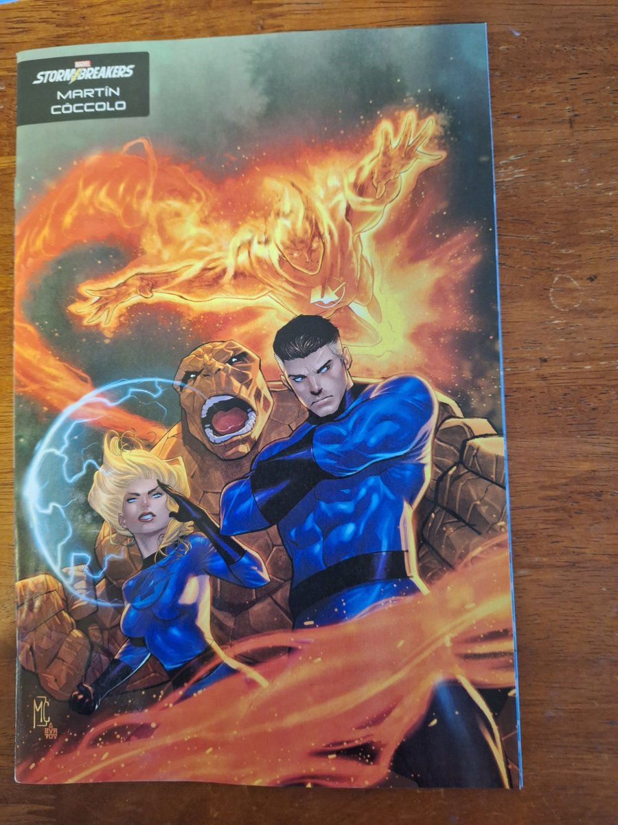 Jimmy's Reviews:  #FantasticFour  Issue 13 RyanNorth, writer, #IbanCoello,artist.  Doctor Doom and his dinosaur counterpart again #Ben and his dino self.  The Thing team won the day against the 'Doom team by appealing to their egos.  Even Reed had to extend congrats to his friend