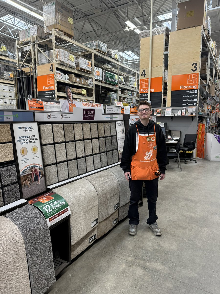 DavidGa20080606's tweet photo. Meet, Cole. The new #Flooring specialist out of store 2674 in, Waltham MA. Cole is now #PKplus certified and is ready to #driveflooringmeasures ! #ACSflooring #partnership #serviceprovider https://t.co/iOo3J8G5eT