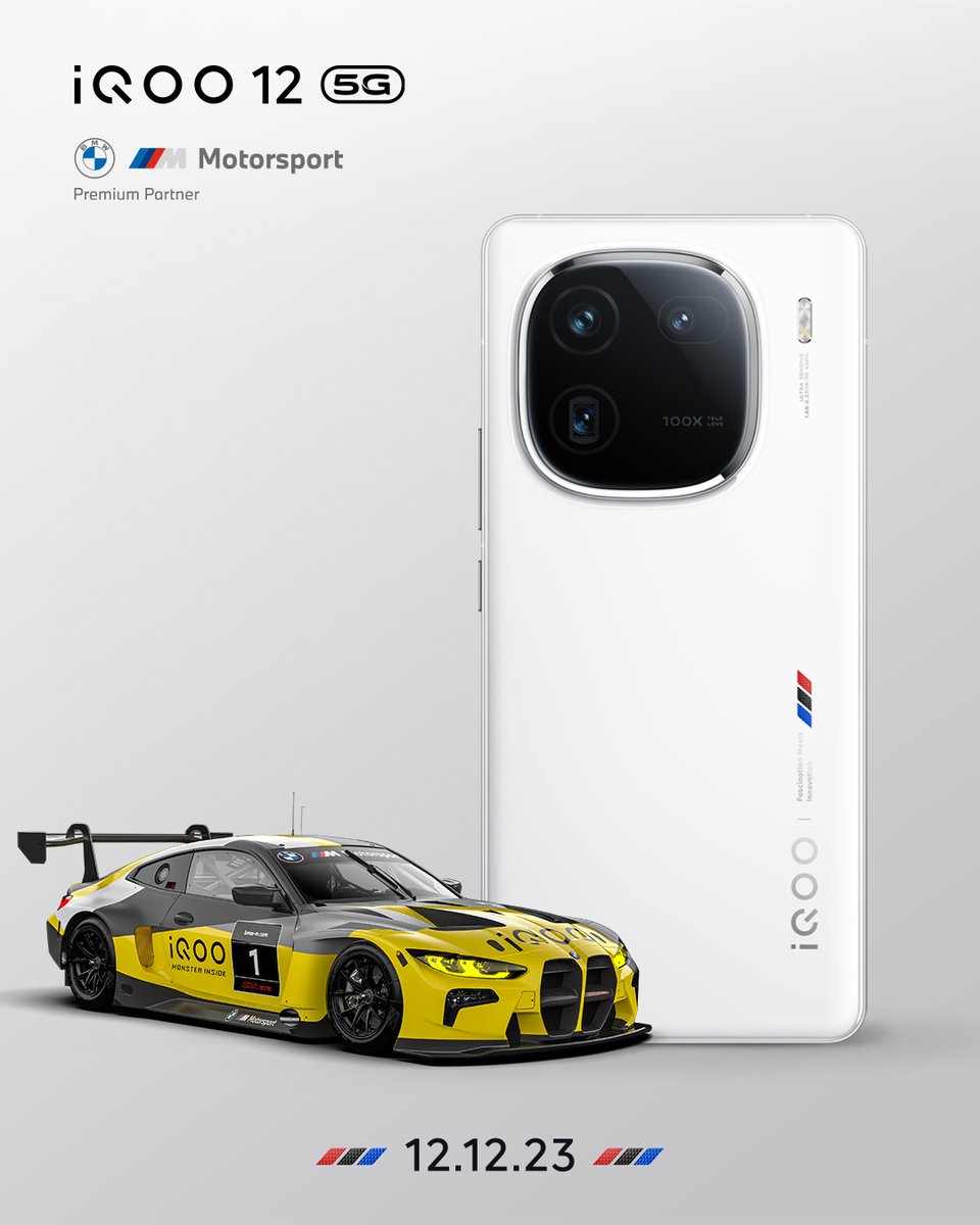 iQOO in a premium partnership with @BMWMotorsport brings to you