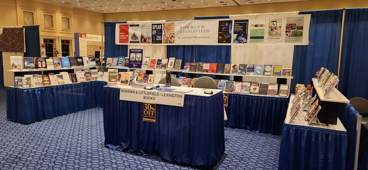 RLEditorNatalie's tweet photo. All set up at @NatComm #NCA2023! Looking forward to seeing many current and future authors today through Friday. @RLPGBooks https://t.co/9IJhHwZx08