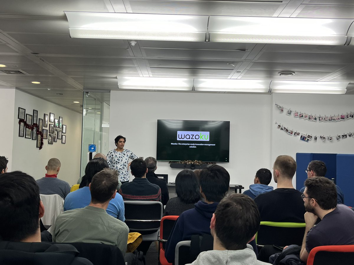 JonG0uld's tweet image. We are at @djangolondon meetup tonight. Hosted by our friends at Wazoku. 
#DjangoLondon #DjangoMeetup #DjangoCommunity
