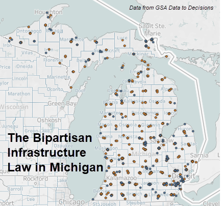 @DemsAbroad In Michigan, it looks like every single county has some project taking place with #BipartisanInfrastructureLaw money. 

From roads and bridges to rural broadband, the BIL is not only bring upgrades, but JOBs to the Mitten State.
What a great thing Democrats delivered!
#DemCastMI