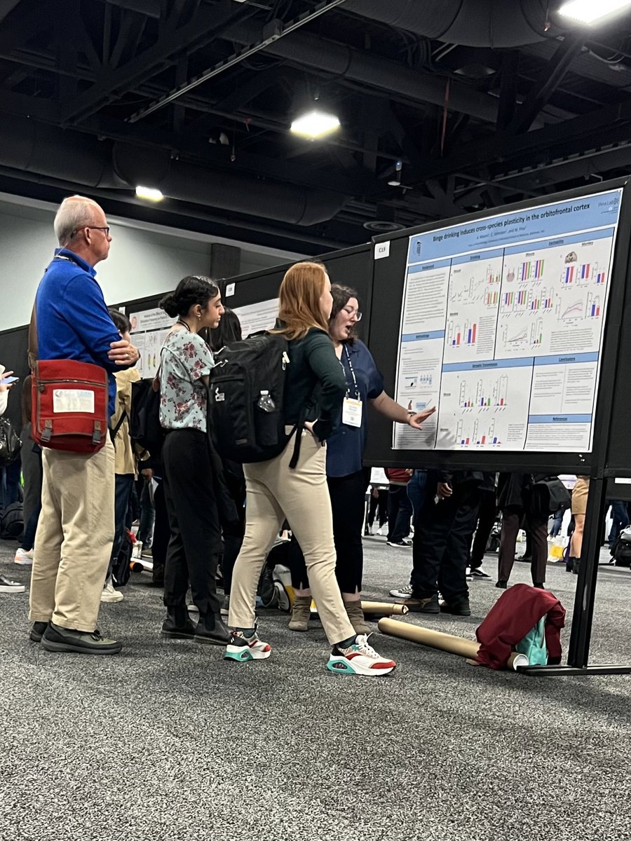 Great seeing old friends at #SfN2023, But the real highlight was seeing Pina Lab grad student (Colin Johnston) and postdoc @ammpatch show off their hard work! 🤩 Congrats you two and thanks everyone who stopped by.🥳 🎉#ProudNewPI <a href="/um_neurobio/">Department of Neurobiology at UMSOM</a> <a href="/UMMedNeuro/">Univ of Maryland School of Medicine Neuroscience</a> @um_mind