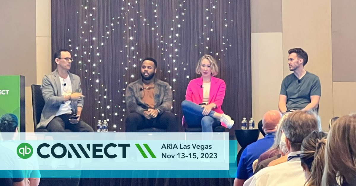 How can you have an authentic and effective voice in the accounting industry? Lots of great advice from @kenjikuramoto @dukelovestaxes @LorilynWilson and @JStaatsCPA at #QBConnect.