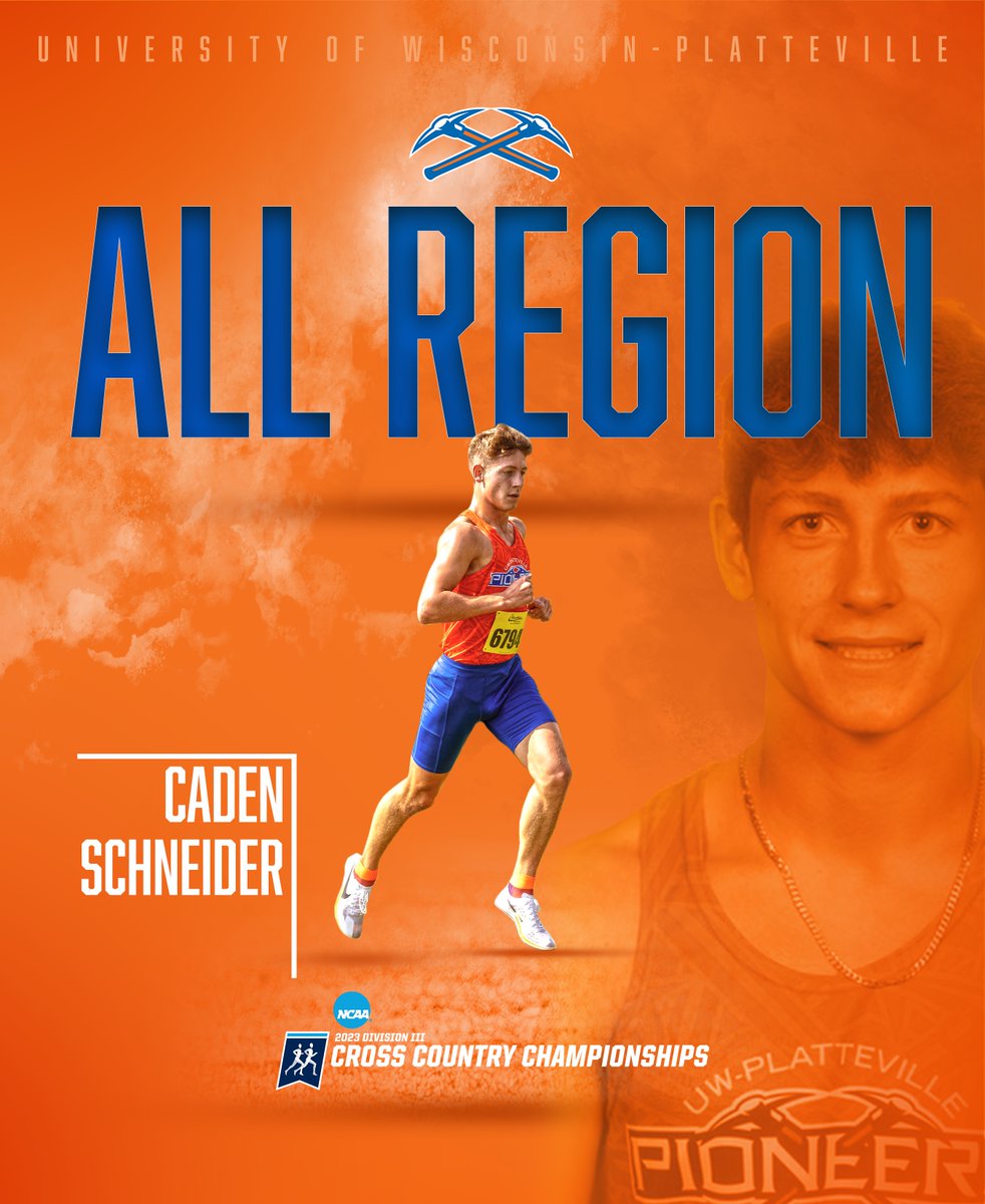 Good luck to Caden Schneider at the <a href="/NCAADIII/">NCAA Division III</a> National Meet this weekend! Congratulations to both Caden and Hannah Fliss on earning All-Region Honors! #SwingTheAxe #uwp #uwplatteville #platteville