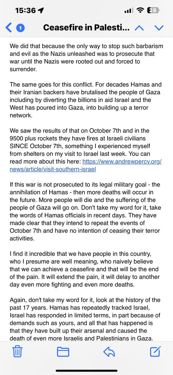camillaj22's tweet photo. Response from my local MP #PalestineGenocide #GazaGenocide #GazaHolocaust https://t.co/jd96pseUi5