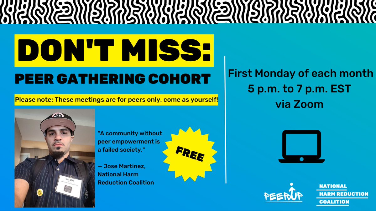 🧵After hearing the need for peers nationally to have a space to connect, talk, & network, we've been convening for a monthly Peer Gathering Cohort, a group now known as PeerUp - & we want you to join us! The sessions, which take place the first Monday of each month, are open to