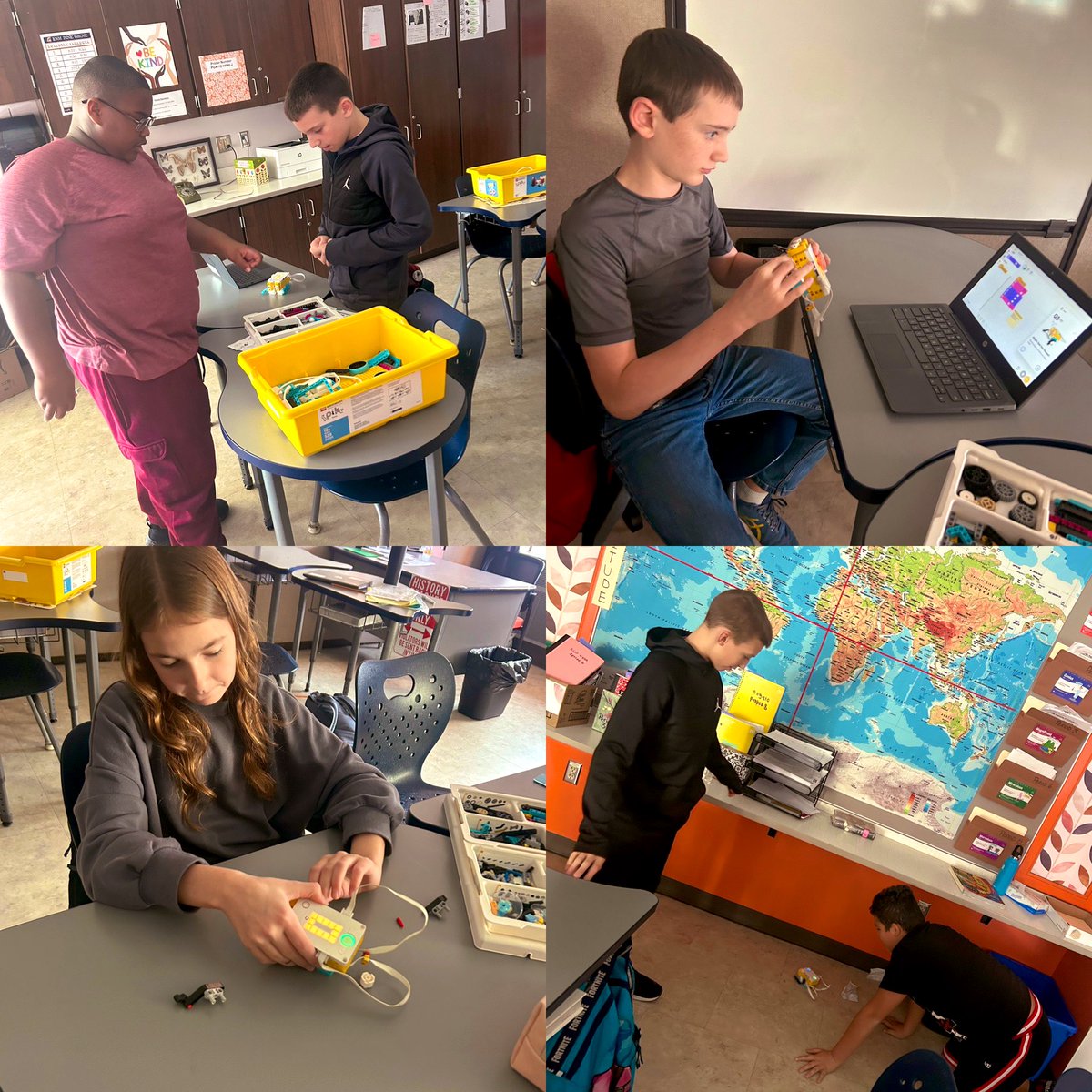 aturbeville21's tweet image. Focused and fun- just how learning should be #esmpgproud #pgcomputerliteracy #legorobotics @LEGO_Education @AWilsonESM