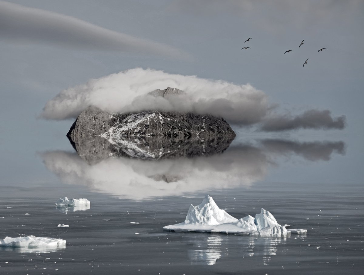 LitterART's tweet photo. Planet Worth #erde #earth #vision #litterart #ai #island #art #climatechange #globalwarming https://t.co/tHfX6382DK