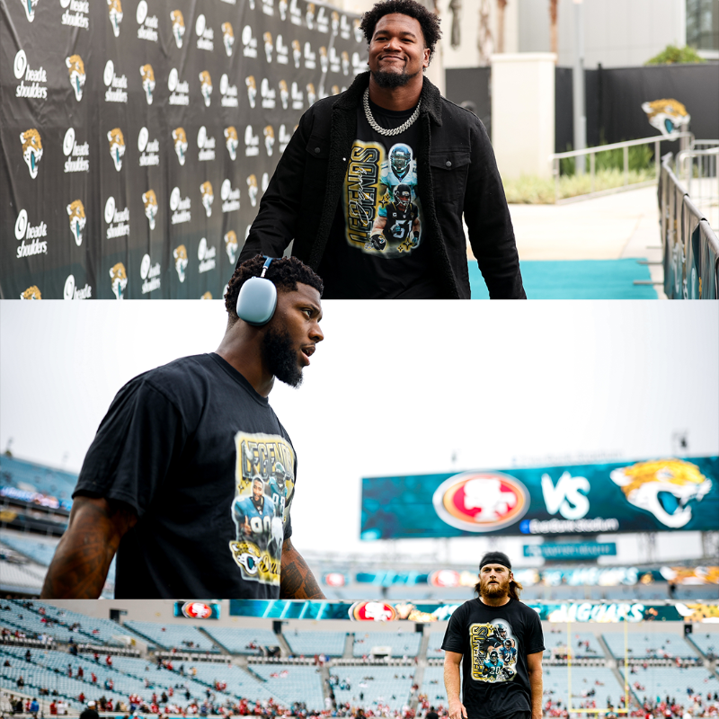 Jaguars's tweet photo. Want a shot at these exclusive Jaguars Legends t-shirts? 

RT and like for your chance to win one!