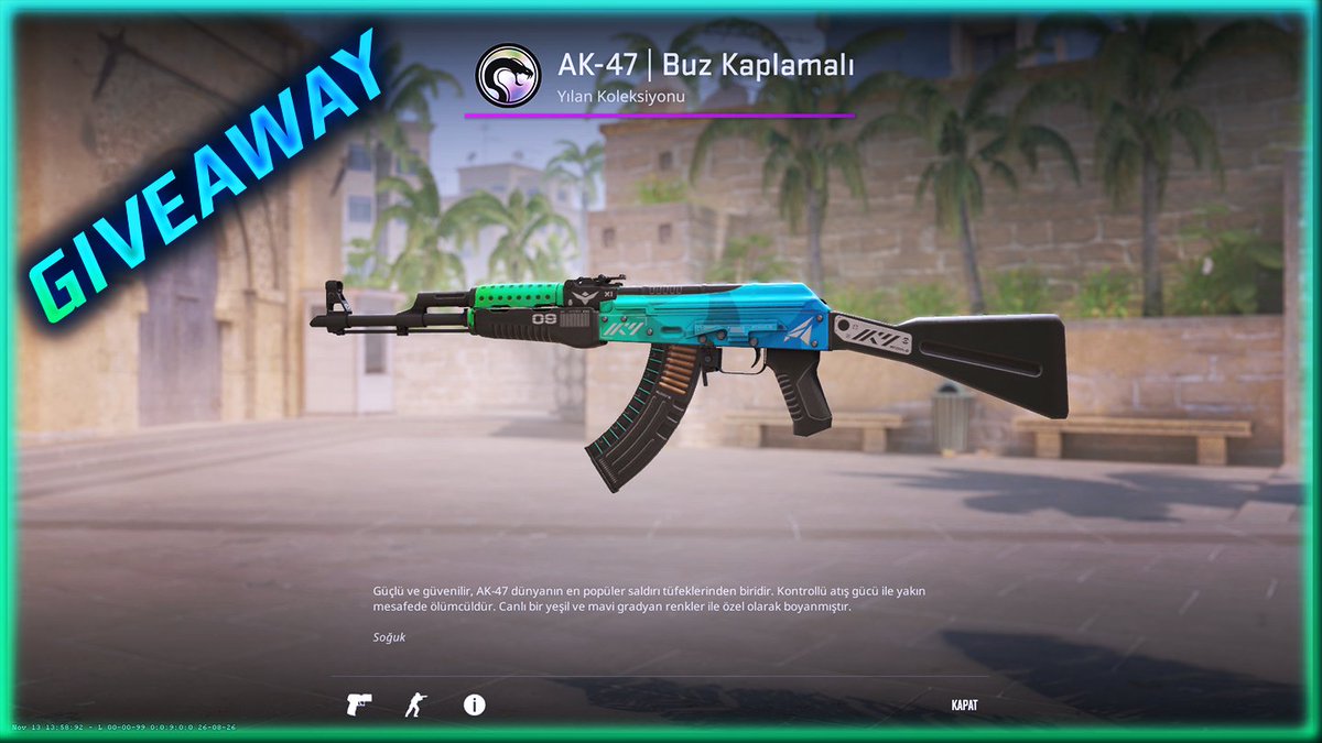kurocase1's tweet photo. 🎁AK-47 ICE COALED GIVEAWAY🎉

➡️ TO ENTER:

✅ Follow Me &amp; @HeytoOfficalYT
✅ Tag 1 friend
✅ Retweet

⏰Giveaway ends in 4 days!
#CSGO #CSGO2 #CS2 #CSGOGiveaway #CSGOGiveaways #CS2Giveaway #CS2Giveaways #counterstrike #counterstrike2 https://t.co/xpr6nMXlOe