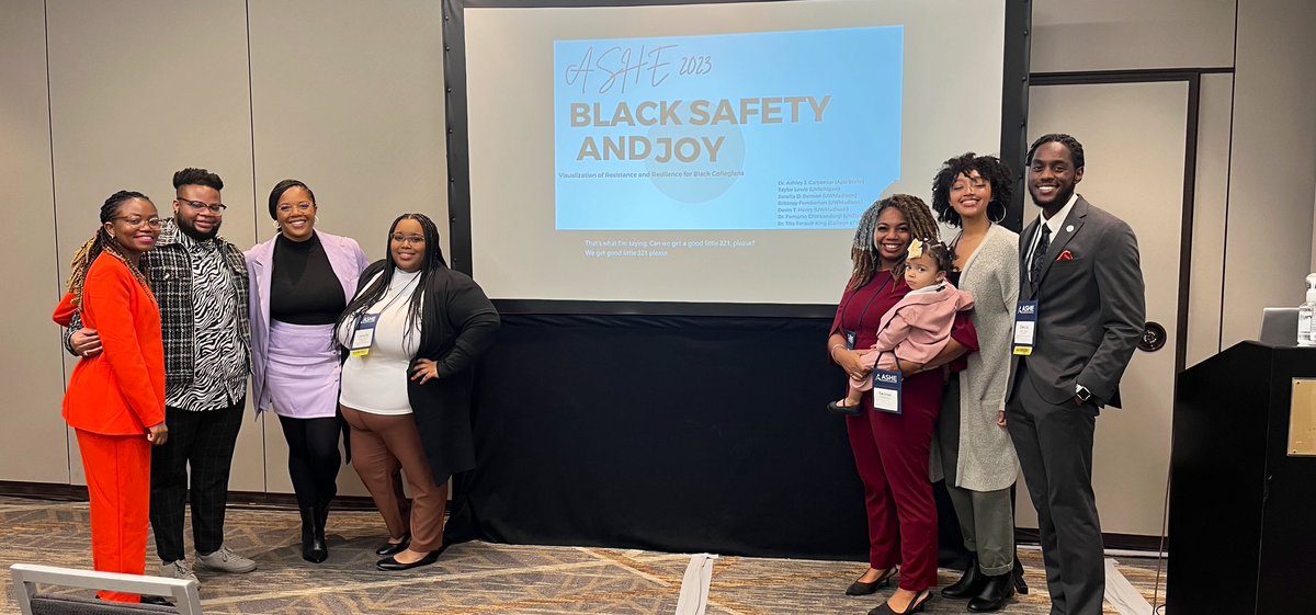 forever grateful for this research team! 
such a great topic: Black Safety and Joy ✨

#ASHE2023