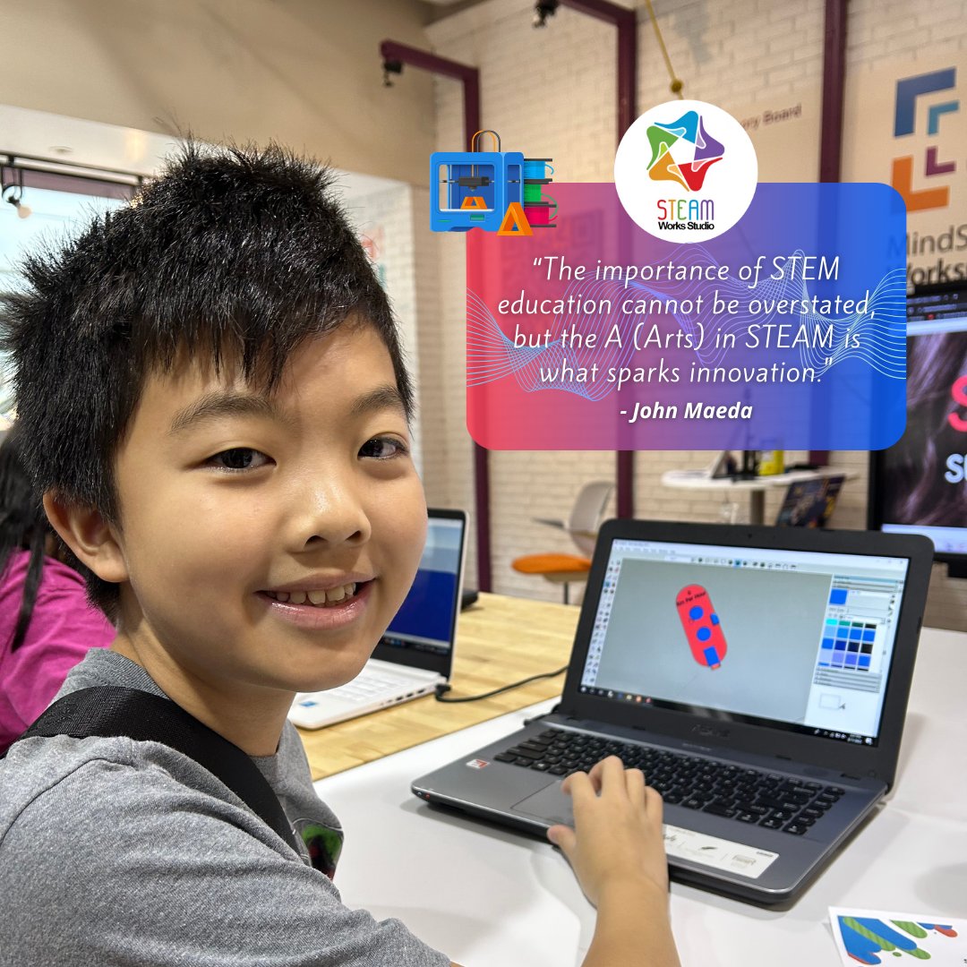 MAKE. 🎨 CREATE. 🤖 INNOVATE. ⚙️ #QuoteOfTheDay #quoteoftheweek #wednesdaythoughts #art #thearts #STEAM #STEAMEducation #science #tech #engineering #mathematics #steameducationforkids #sparkinnovation #innovation #creativity

🔗 steamworksstudio.ca