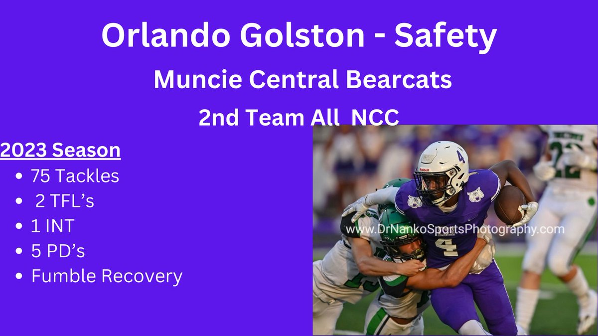 Congrats Orlando!  <a href="/MuncieCentralFB/">Muncie Central Football</a> <a href="/OrlandoGolston8/">Orlando Golston</a> <a href="/MCHSBearcats/">Bearcat Athletics</a>