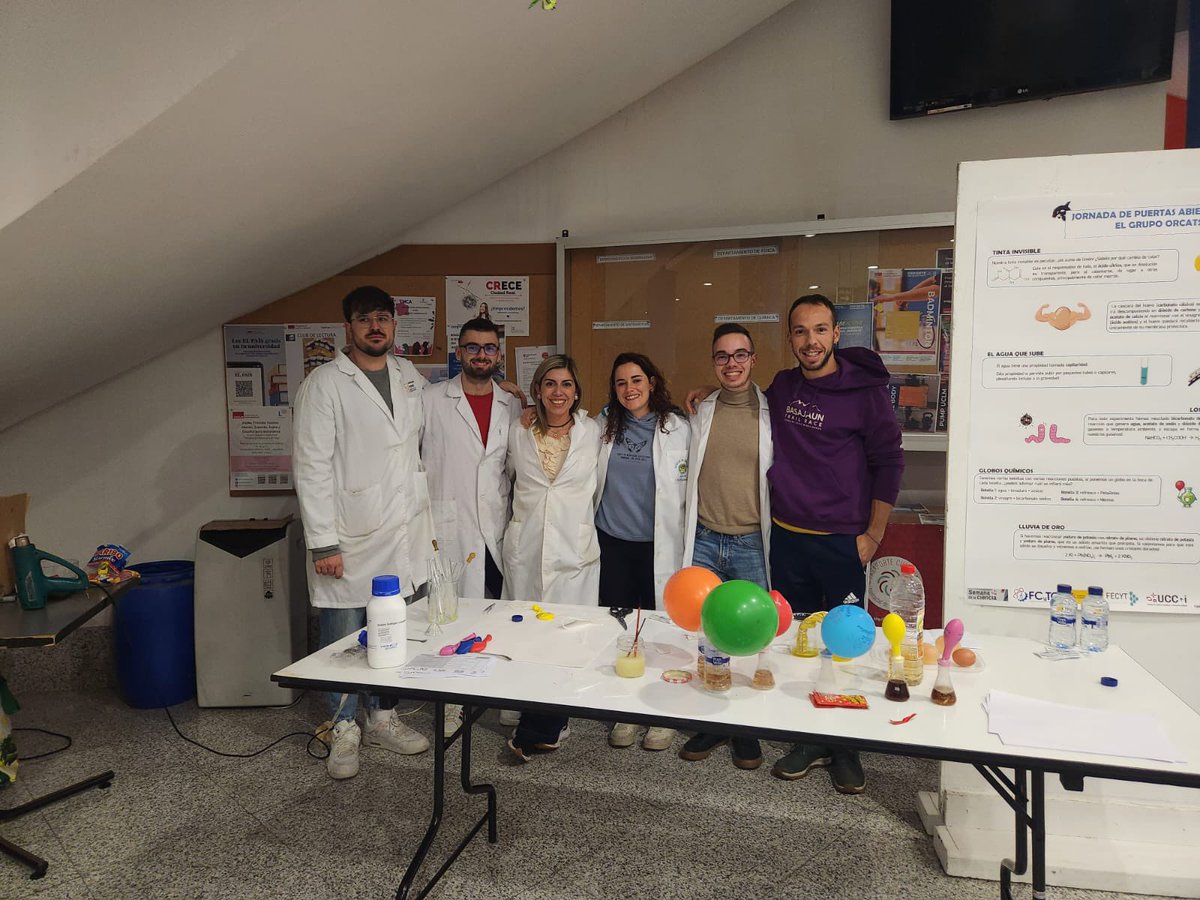 ORCATS group (@orcats_group) on Twitter photo Nuestra representación de grupo en la Semana de la Ciencia de la <a href="/FCTQ_uclm/">Facultad CyT Químicas</a>!! Gracias a tod@s por acercar la Ciencia a los más pequeños!!🤗🤗 Nuestra representación de grupo en la Semana de la Ciencia de la <a href="/FCTQ_uclm/">Facultad CyT Químicas</a>!! Gracias a tod@s por acercar la Ciencia a los más pequeños!!🤗🤗