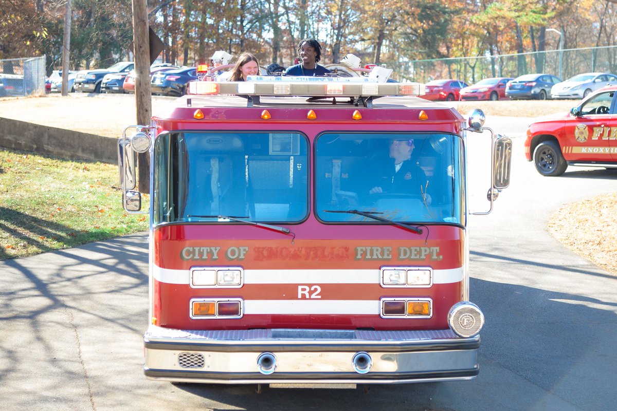 The <a href="/CityKnoxvilleTN/">City of Knoxville</a> and <a href="/KnoxvilleFire/">Knoxville Fire</a> donated a fire truck to the <a href="/FultonHigh/">Fulton High School</a> Fire Management pathway! 🚒This will be an amazing tool for students as they learn about fire science! 🔥