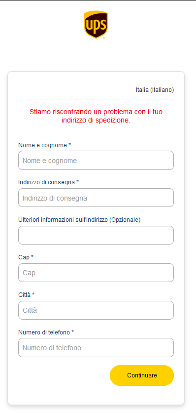 MalwarePotato's tweet photo. 🪝#UPS @UPS #phishing targeting #Italy 🇮🇹

RE: il tuo pacco è in attesa di conferma!

https://rcc.hzw.mybluehost[.]me/resouceswebcontentit_ITs_quality_chart.pdf/ https://t.co/EXMp3zO4UO