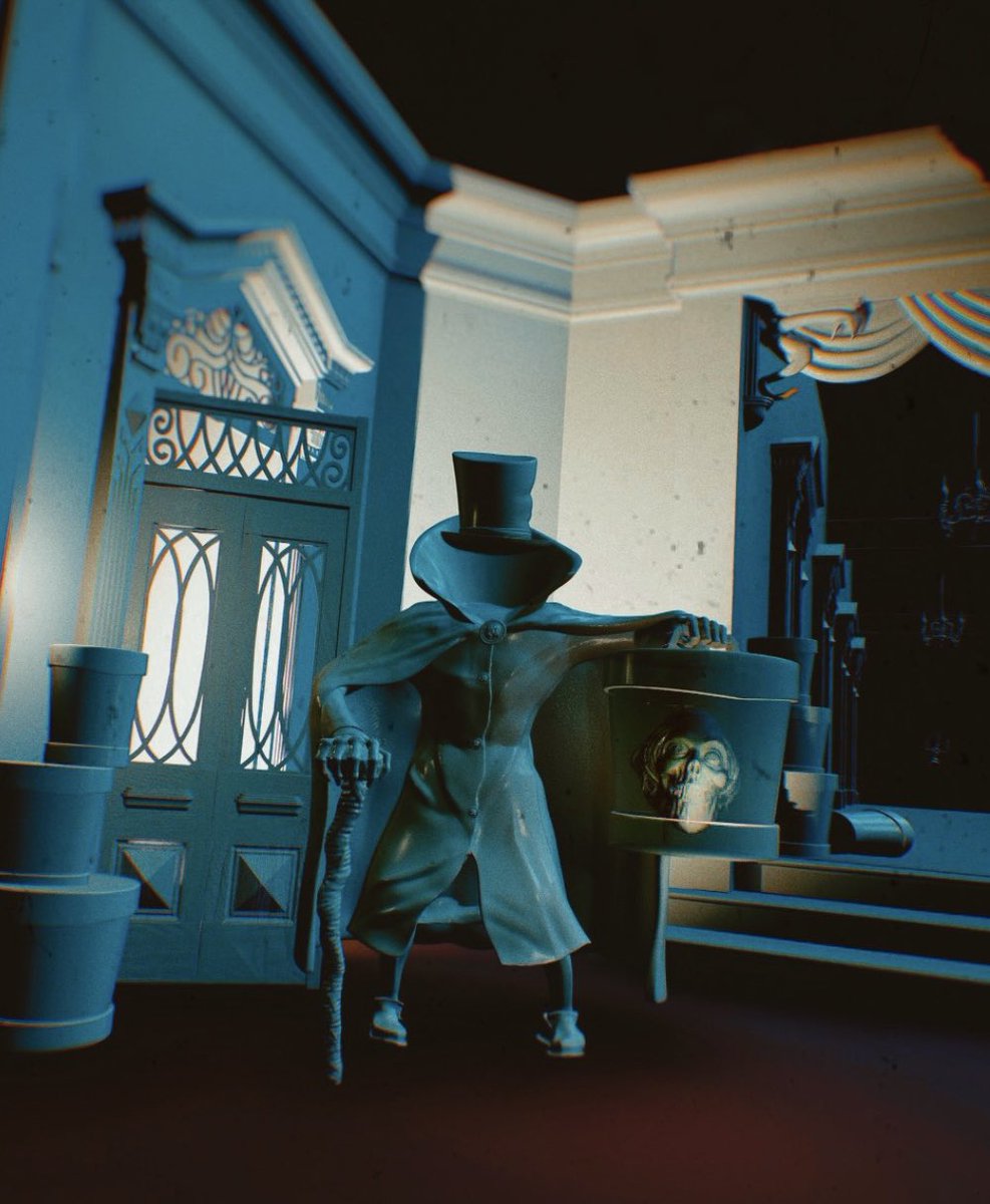 RadleyRelics's tweet photo. Getting really tired of waiting in #DisneyWorld so I made my own 
#HatboxGhost #HauntedMansion https://t.co/koOmfhG4go