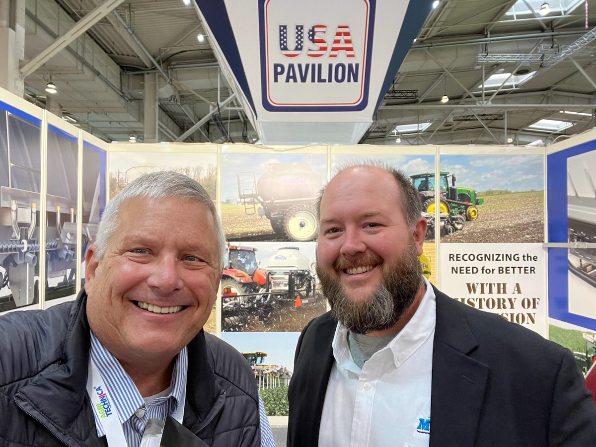 Former secretary of agriculture Bill Northey stopped by today to see <a href="/MontagMfg/">Montag Mfg</a> at the 2023 Agritechnica in Hanover, Germany.