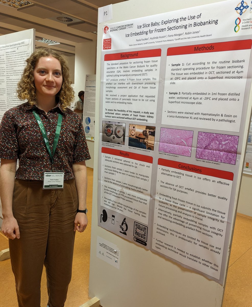 Our very own Paola Foulkes was recently invited to present her research into embedding techniques at the <a href="/ISBER_ORG/">ISBER</a> regional symposium in Granada, Spain 👏👏

Read more about her experience and view her research poster by following the link below.

walescancerbank.com/ice-slice-baby…