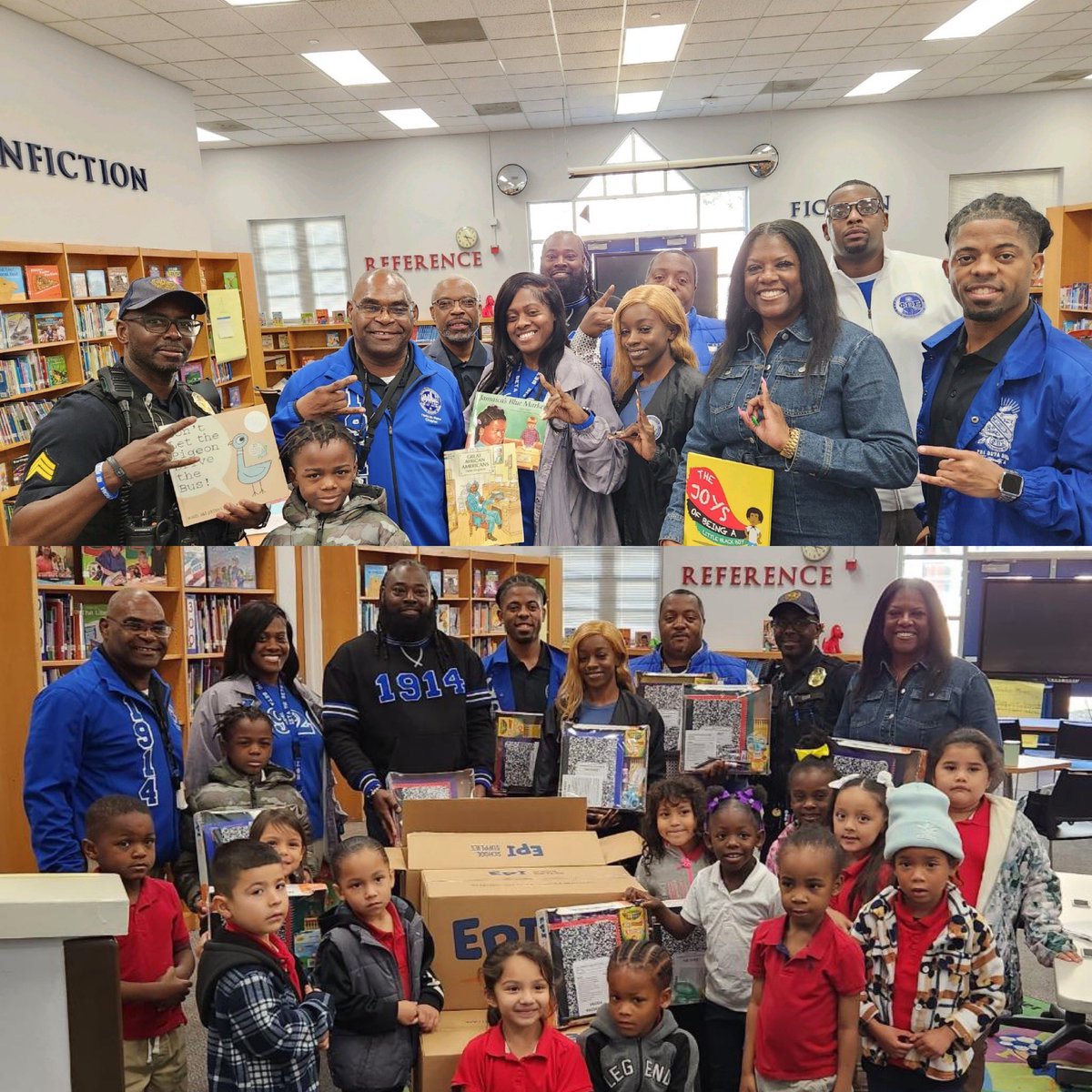 thetamusigma's tweet photo. Theta Mu Sigma Alumni Chapter along with our Zeta Sisters had a great time yesterday at our 8th annual Reading With the Greeks event yesterday. #DallasSigmas #pbs1914 #phibetasigma #ourcausespeedsonitsway https://t.co/6HrheIxLCL