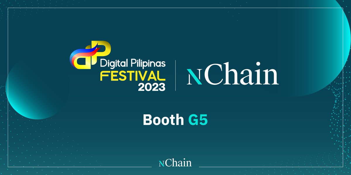Next week, nChain is attending Digital Pilipinas Festival 2023 in Manila, where innovators from around the world will be gathering to lay out the roadmap for the digital future of the country!

Industry leaders in a variety of fields will be fostering new connections and building