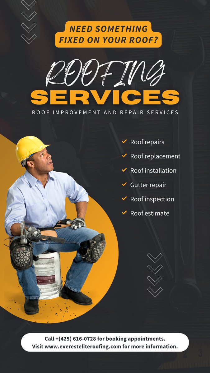 EliteEverest's tweet photo. 🏠 Need a reliable roofing solution? Our roofing services are here to protect your home and keep you dry. Whether it's repairs, installations, or inspections, we've got you covered. Don't let leaks rain on your parade! ☔️ #seattlewashington #redmondwashington #EverestEliteRoofing https://t.co/PZGdMHPtTa