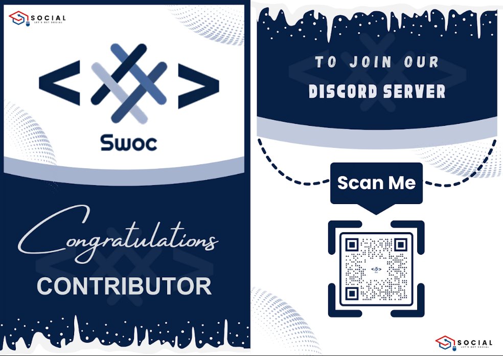 b_suma03's tweet image. 🚀Thrilled to share that I've been selected for Social Winter of Code program! Ready for a winter filled with coding and collaboration. Excited to contribute to open-source projects! 💻 Let's code together! 🌐 #OpenSource #CodingAdventure @quine_sh #socialwinterofcode #SWOC
