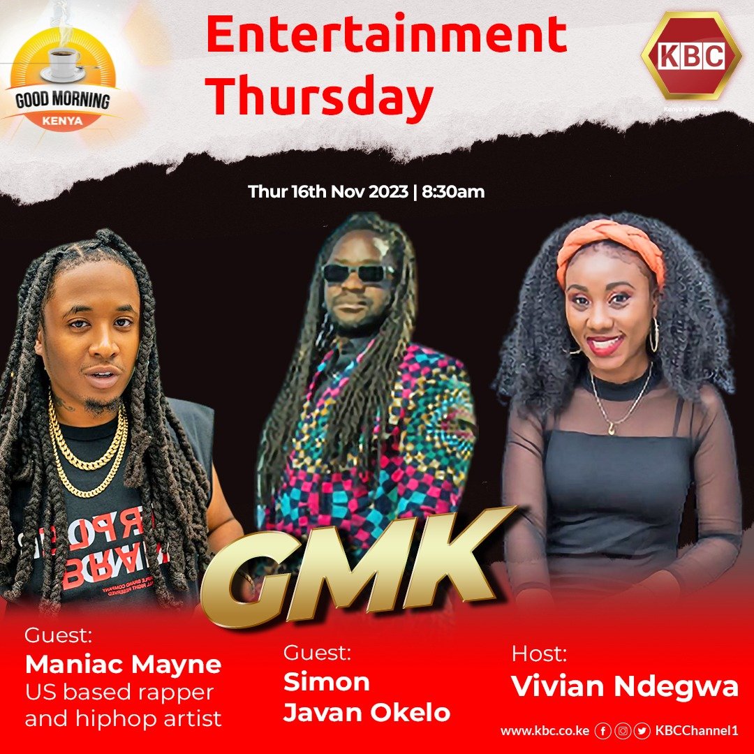 You just know we’re guaranteed to have a good time with these top stars in studio 🎤
#GoodMorningKenya, tomorrow from 6.30am.
#EntertainmentThursday ^RO