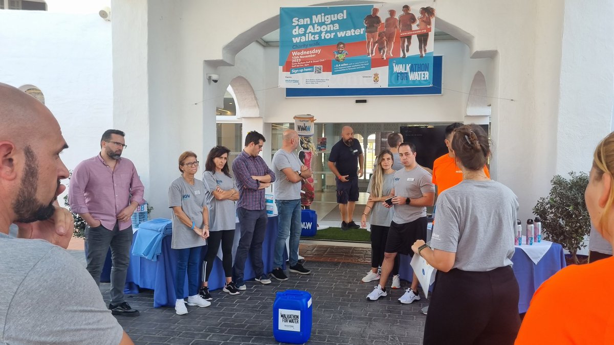 You are on time, Come now to #SantaBarbaraGolfandOceanClub and join us for the charitywalk #WeAreWater #RoyalTenerifeCountryClub #SunsetViewClub