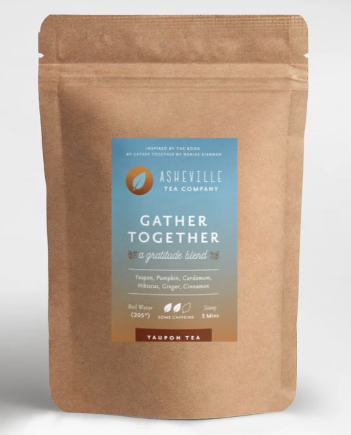 It's back! Just in time for the holidays, Asheville Tea Company has re-released 'Gather Together: a gratitude blend,' the companion drink (is that a thing? let's say it is) to my #book WE GATHER TOGETHER. ashevilleteacompany.com/products/gathe… #grateful #holiday #AVL #authorscommunity #thanks