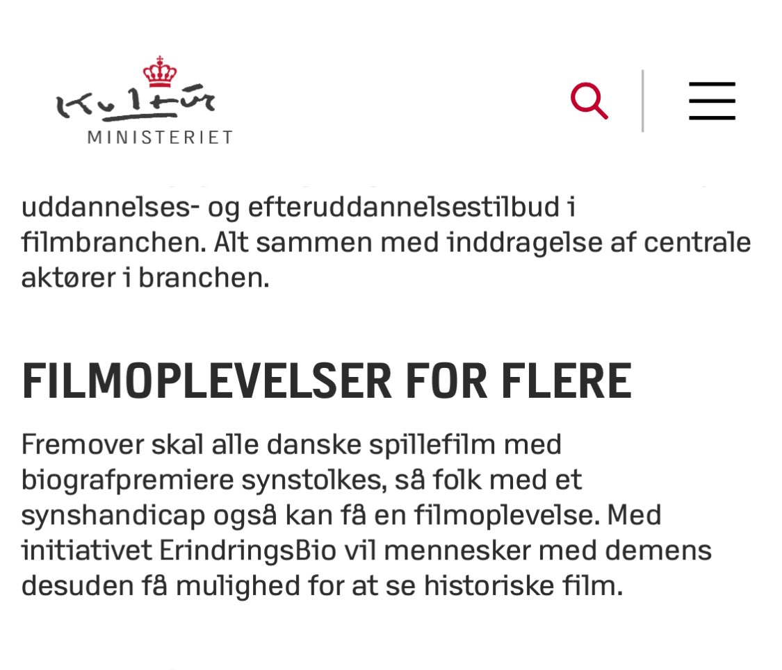 Ask_Abildgaard's tweet image. TAK til alle partierne bag et stærkt filmforlig og ikke mindst for at sikre, at jeg og andre med synshandicap fremover kan tage del i store danske filmoplevelser, fordi danske biograffilm nu skal synstolkes. Det betyder alverden for os🎉@engelschmidt @MogensJensenS…
