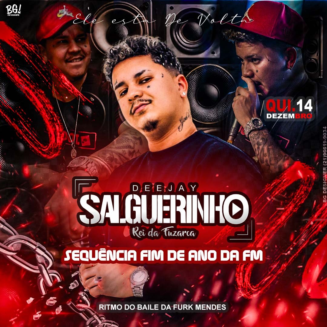 Fuzarca tá de volta, Dia 14 de Dezembro vou lançar uma sequencia com as musicas mais brabas da pista e vários lançamentos com o melhor ritmo do nosso bailão da Furk Mendes💃   

dá essa moral e reposta ai 📷
