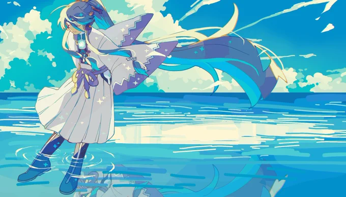 #2024年公式カレンダーイラストコンテスト 7月、9月、12月です!!!本当は12枚描きたかったんですがぜんぜん無理でした……無念!!めちゃくちゃ楽しかったのでまた来年も開催してほしい…!!! 