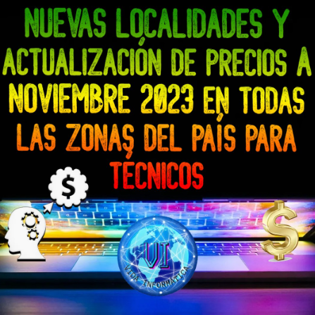 VInformaticaArg's tweet image. vidainformatica.com.ar/precios-repara…

Se agregaron nuevas localidades y se actualizaron los precios de todas las zonas de todo el país con fecha 15-11-2023. Gracias a todos por colaborar subiendo los precios de cada zona. 

#reparacionDePC #PC #Notebook #dolar #dólar #dolarBlue #dolarmep