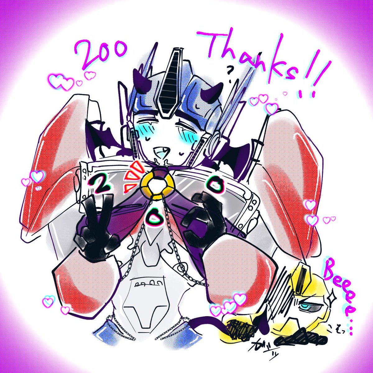 sanma_megunde's tweet photo. 200⤴︎︎Thanks！！！🐝😈🚚💕 https://t.co/HDWgp9eokS
