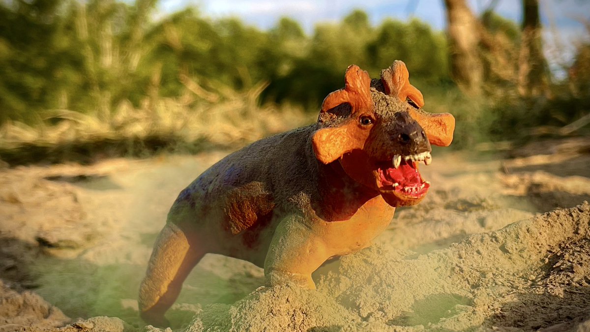 CollectorPaleo's tweet photo. “Dust Bath”
Estemmenosuchus enjoys a roll in the dust to protect itself from mites and biting insects.
@SafariLtd #paleoart #HowISafari #JurassicPark https://t.co/im5yJUwgds
