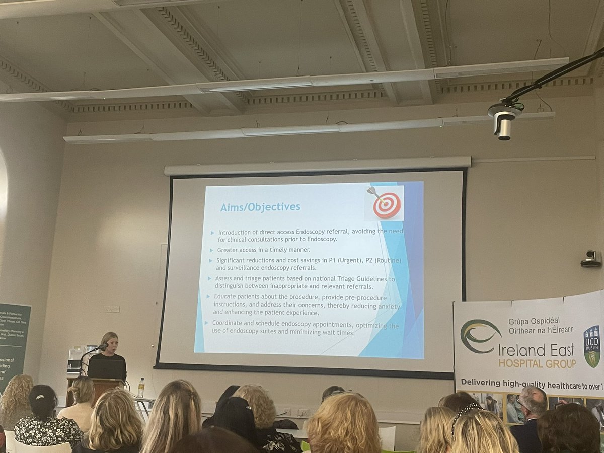 mrsmariamc's tweet photo. Delighted to hear Cathriona Cahill share her great work in Endoscopy triage in Our Lady’s Hospital, Navan. Well done Cathriona @IEHospitalGroup @PGallagherIEHG @NMPDU_Ardee https://t.co/6oETD90iJo