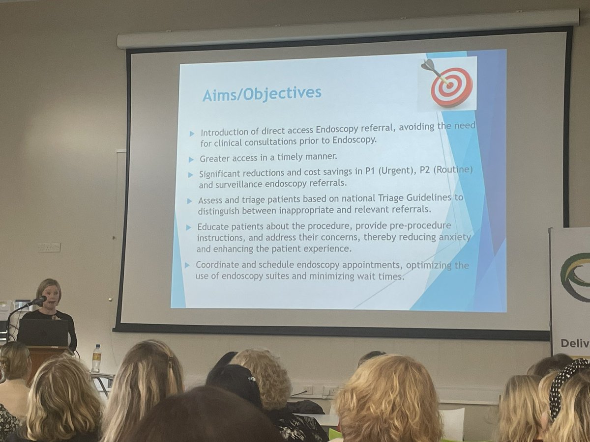 mrsmariamc's tweet photo. Delighted to hear Cathriona Cahill share her great work in Endoscopy triage in Our Lady’s Hospital, Navan. Well done Cathriona @IEHospitalGroup @PGallagherIEHG @NMPDU_Ardee https://t.co/6oETD90iJo