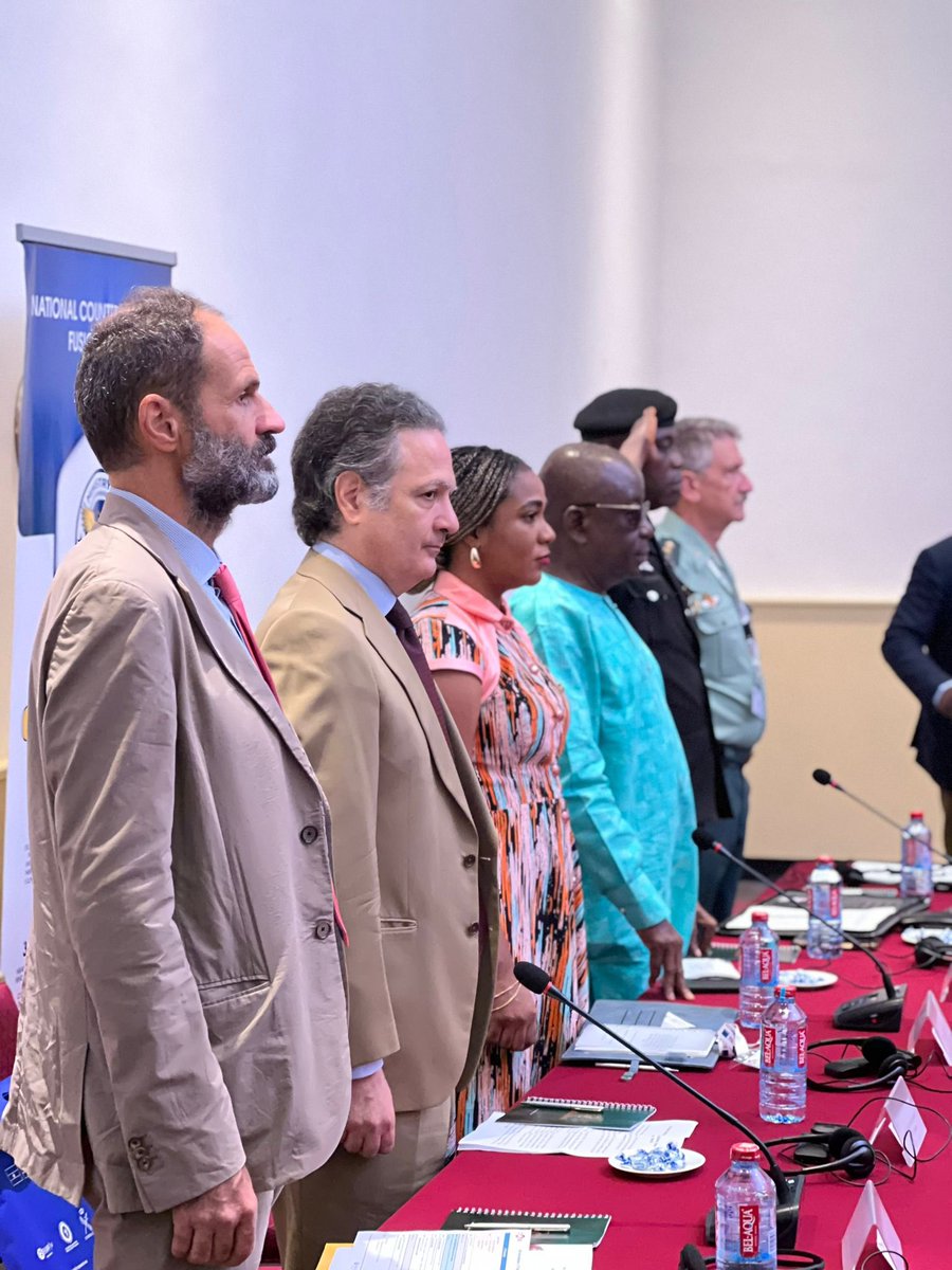 CTPublicSpaces's tweet photo. We are in #Ghana for a 2-day #CTPublicSpaces International Seminar  in which we gather key EU &amp; African partners to exchange about regional threats and reaction strategies to terrorist attacks to protect public spaces @EU_FPI @guardiacivil @FIIAPP @GhPoliceService @EuropeInGhana https://t.co/POtxvompQx