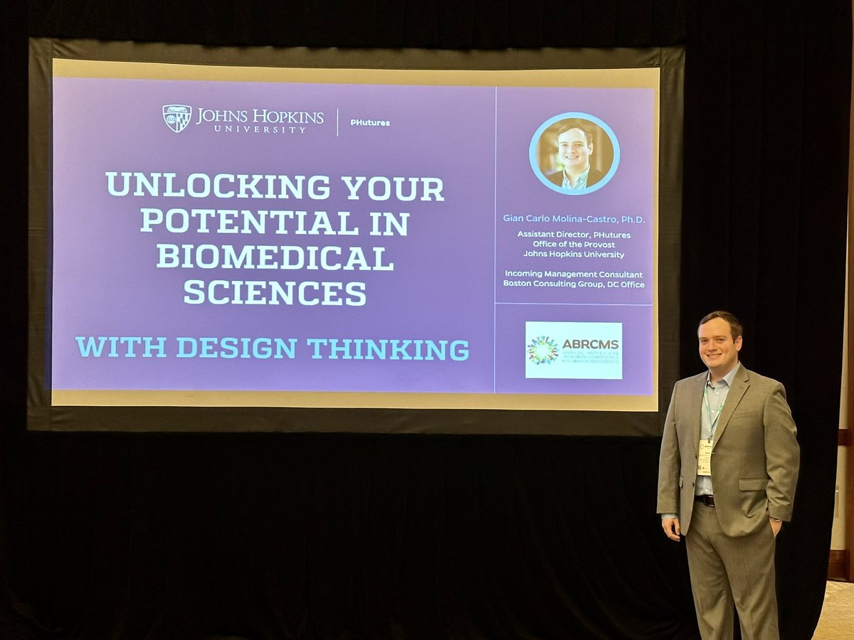 Excited to open the Day 2 of the <a href="/ABRCMS/">ABRCMS</a> Graduate Student Symposium in Phoenix, AZ with a plenary session about using design thinking principles to design your career in biomedical sciences. Over 300 attendees from graduate schools across the nation! #speaker #careerdesign