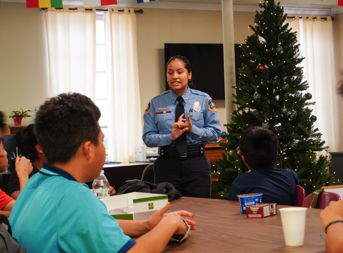 Last week, we had a special visit from the Winston-Salem Police Department Explorers! 📷📷 They dropped by to share insights about their incredible program, aiming to spark interest and curiosity among our fantastic students. @cityofwspolice