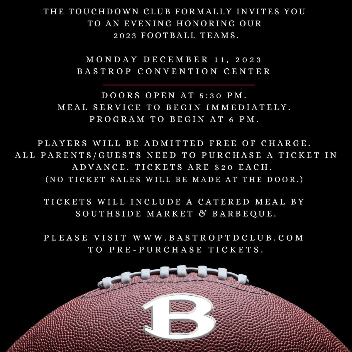 Bastrop Touchdown Club tweet media