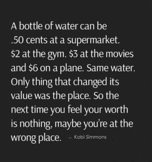 AFPAElliott's tweet photo. What is your value? Don’t let others try and determine your value. Know your self worth &amp; self respect as your #mentalhealthmatters https://t.co/SXdjvtG7ji