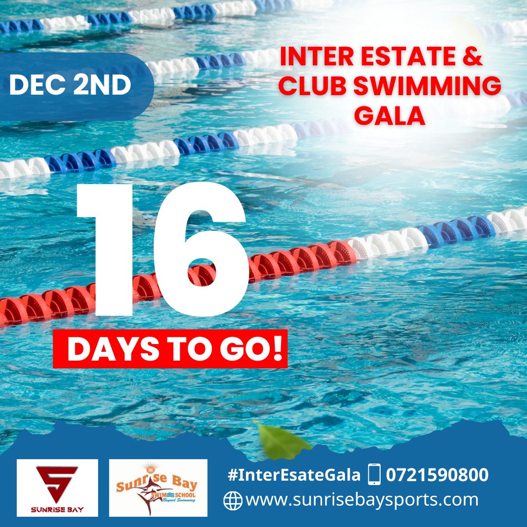 sunrisebay5's tweet photo. 16 Days To the Biggest Swim Gala of the Year!✨

Register today to be part of this amazing event!🏊🌊

📅 December 2nd 2023
🕑 From 8 AM

➡️ Entry Fee 1000/=
➡️ Swimmer per event 500/=

#Interestateswimmingandclubgala #sunrisebayswimschool #Gala #Swimminggala https://t.co/z5sDYWixC7