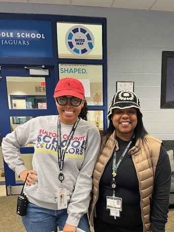 WebbBridgeMS's tweet photo. Hat Day at WBMS! Tipping our hat off to people who support us with KINDNESS everyday! #thewebbway #FCSBEKIND @mgarnerwbms @WBMSprincipal @FultonZone7 https://t.co/e86TN0On4u