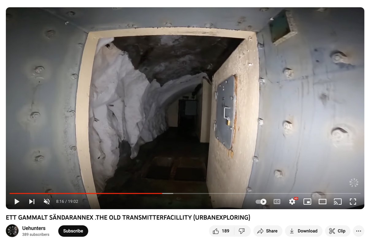 This isn't a Hamas tunnel, it's an old transmitter facility in Sweden. 
youtube.com/watch?v=OWZ4wj…
(Great eyes from folks on the Project Owl server with this too, and I learned a lot about Swedish cold war bunkers!)